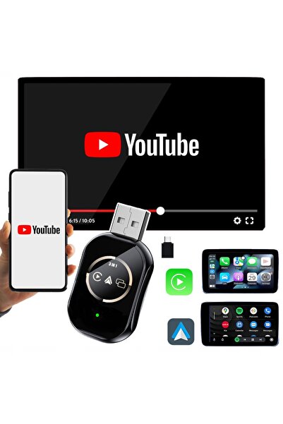 RADOON YENi VERSİYON EKRAN YANSITMA (APPLE UYUMLU) CARPLAY ANDROİD AUTO ADAPTÖRÜ