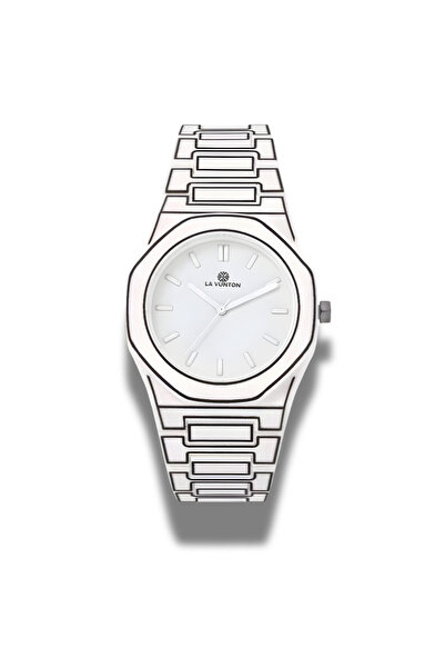 la vunton Laventon Men's White Carbon Waterproof Watch