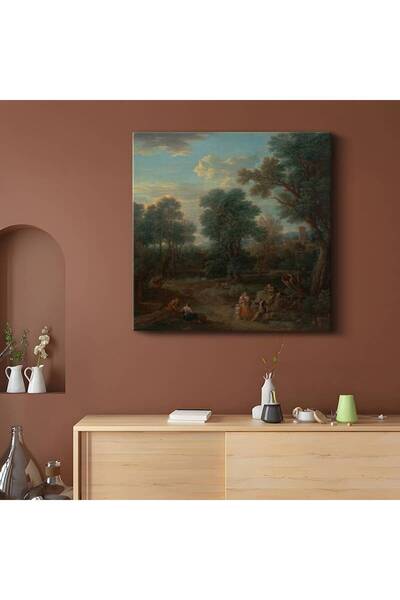 GülsenArt Claude Lorrain Pastoral Kırsal Manzara Sanatı Kanvas Tablo Duvar Ta...