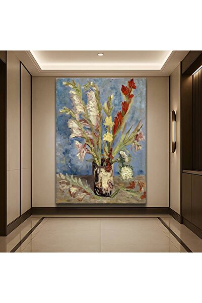 GülsenArt Vincent van Gogh Vazo Glayöl Çiçekleri Kanvas Tablo Duvar Tablosu D...