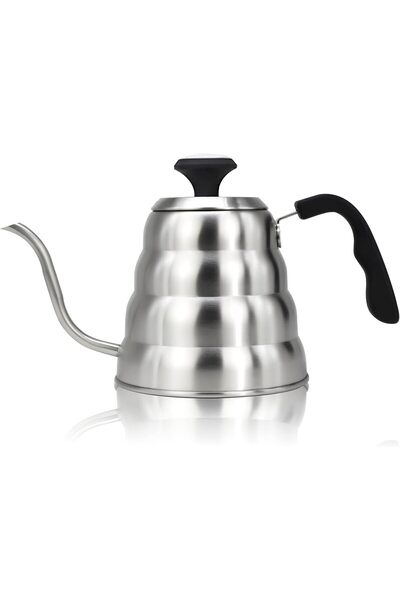 MIBRU 5-in-1 Chemex Specialty Coffee Drip Set (1-6 cups) with 5-in-1 Grinder, Glass, White