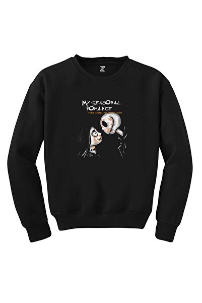 WAKHA سويت شيرت ماي كيميكال رومانس ثري تشيرز جرافيتي باللون الأسود