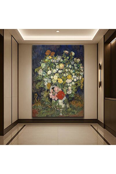 TosbArt Vincent van Gogh Vazo Krizantem Çiçekleri Kanvas Tablo Sanat Tablosu ...