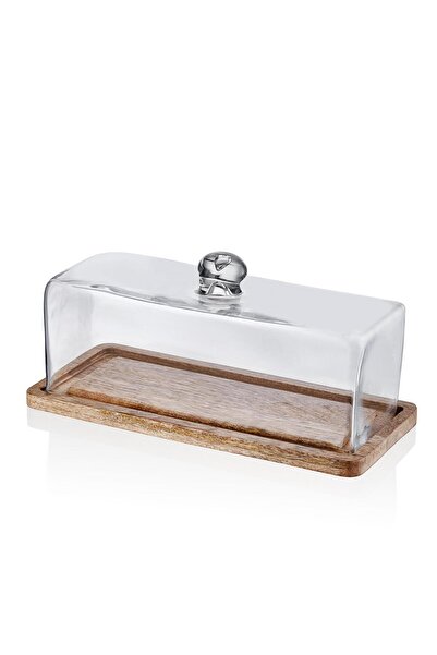 The Mia Madera Rectangular Cake Storage Bowl 15X32X14 cm Cam0392