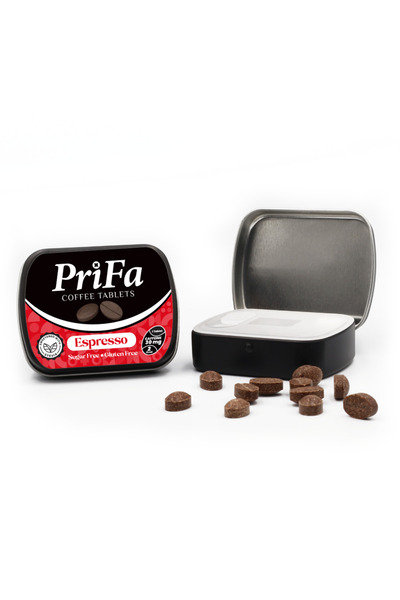 prifa Espresso Kahve Tableti – Her Zaman, Her Yerde Su Gerektirmeyen Taşınabi...