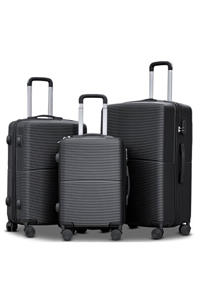 ZAAPPY مجموعة من 3 قطع من حقائب السفر المصنوعة من مادة ABS خفيفة الوزن ذات ال...