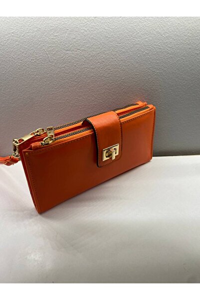 Marvelis Portofel cu lacăt, cu curea pentru încheietura mâinii, cu două compartimente, dimensiune mare