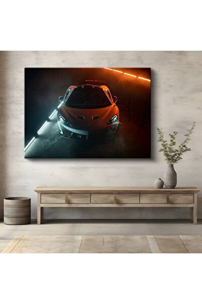 Generic Brand McLaren 720S Πορτοκαλί Αθλητικός Πίνακας Ζωγραφικής σε Καμβά Βρ...