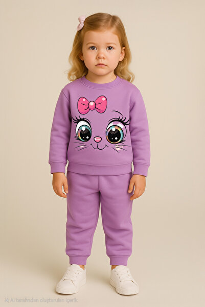 bebekpare Fată set cu imprimeu (țesătură fără șardon)