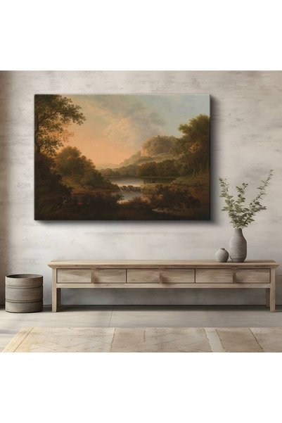 TosbArt Richard Wilson Akşam Günbatımı Manzarası Kanvas Tablo Sanat Tablosu R...