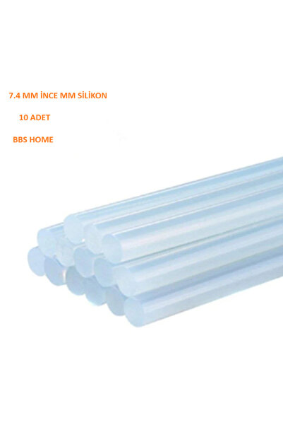 10 Adet Sıcak Ince Mum Silikon 7 Mm Boy 15 Cm