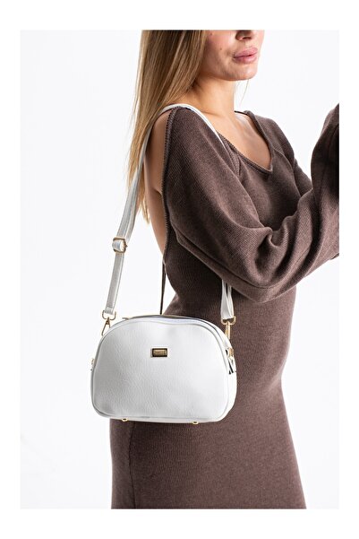 Sanmorris Kadın Suni Deri 4 Bölmeli Ayarlanabilir Çapraz Askılı Çapraz ve Omu...