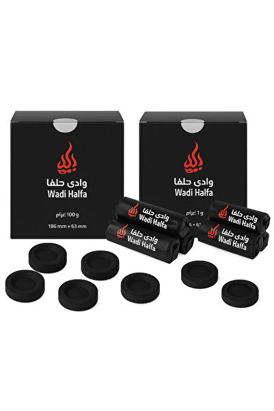 Wadi halfa فحم البخور 33 مم - سريع الاشتعال، سهل الاستخدام، يدوم طويلاً - 120...