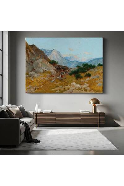 GülsenArt Albert Bierstadt Ορεινό τοπίο Φύση Τοπίο Πίνακας σε καμβά Ζωγραφική...