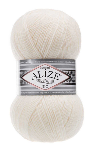 Alize Süperlena Tig Cream 1 Piece Color: 62