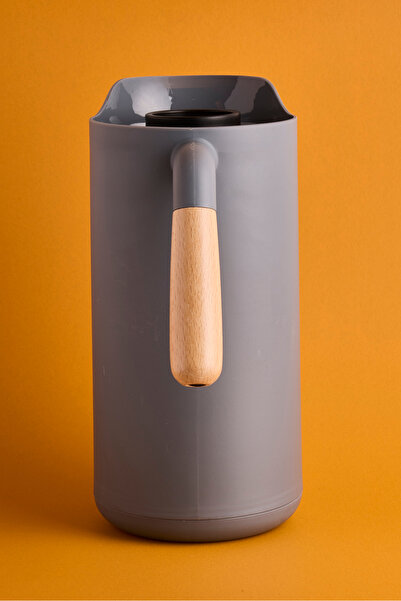 Perotti Lotus Nordic Bambu Saplı Cam Vakumlu Termos 1000 ml Gri