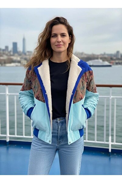 CANMODA (7593) Mărimea mică/medie compatibilă cu jacheta cu model vintage supradimensionat