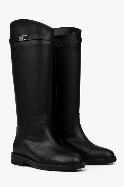 Shoeberry Γυναικείες μπότες Valen Black Skin