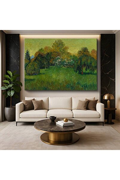 GülsenArt Vincent van Gogh Bahçe Doğa Manzarası Kanvas Tablo Duvar Tablosu De...