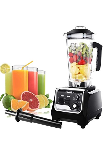 007 Yanike Professional Countertop Blender - 2200W, 2L Tritan Jar, Black