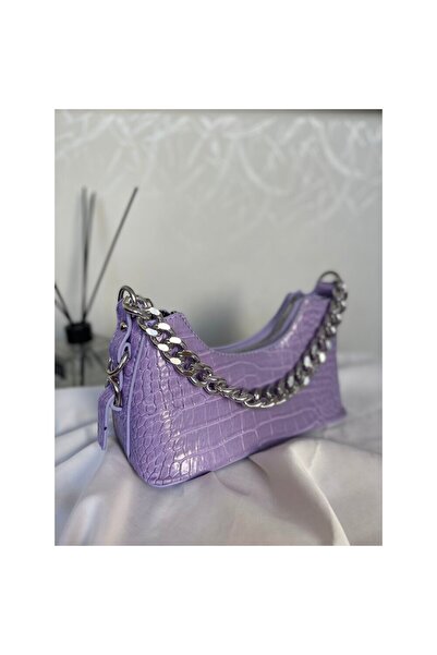 ERGİNCİ HOME Μεταλλική αλυσίδα με λεπτομέρειες από κροκόδειλο, τσάντα ώμου κα...