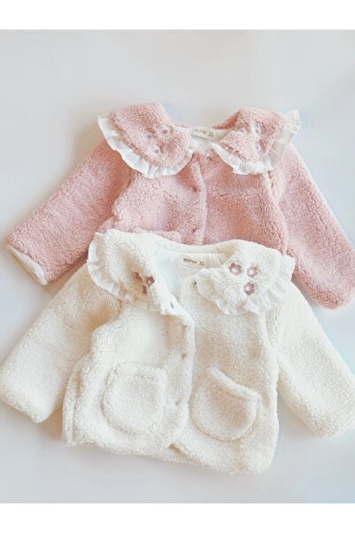 PARK BEBE Baby Girl Plush Jacket Cardigan