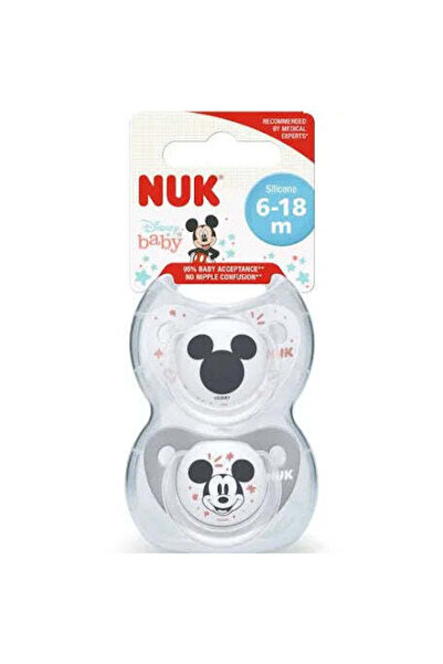 Nuk baby pacifier mickey face 6-18 month 2 piece