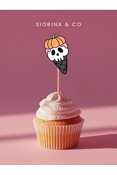 Siorina Co & Event Cupcake Toppers Halloween Ice Cream Halloween Themed Cake ...