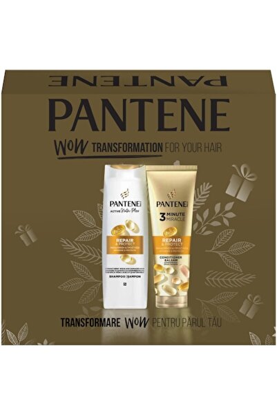 Pantene Set cadou Pro-V Repair & Protect: Șampon 400 ml + Balsam Miracle 3 Minute 220 ml