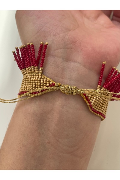 By Selen Suyolcu Tassel Bead Bracelet