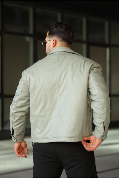 MODAEMAS MEN'S LEATHER COAT