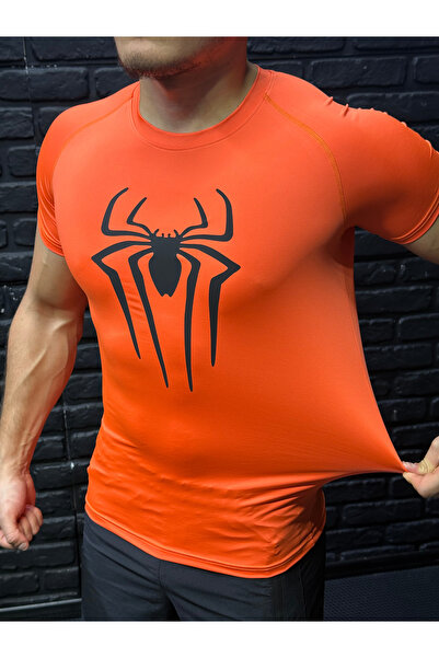 YHM Orange Compression Tshirt Slim Super Flexible