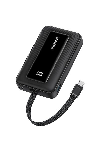 Zen Store باور بانك أنكر زولو ١٠٠٠٠ مللي أمبير/ساعة، ٣٠ واط، كابل USB-C مدمج،...