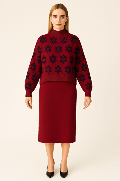 MAY MARA SET DE 2 PIECE JACQUARD FLORAL CU ROCHIE