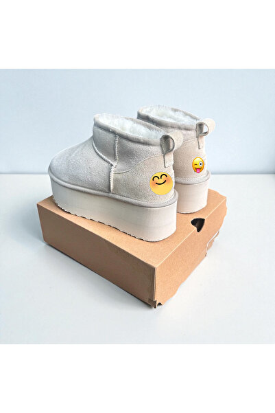 bienqa UCC* klasik Eva taban deri ve kürk kadın bot