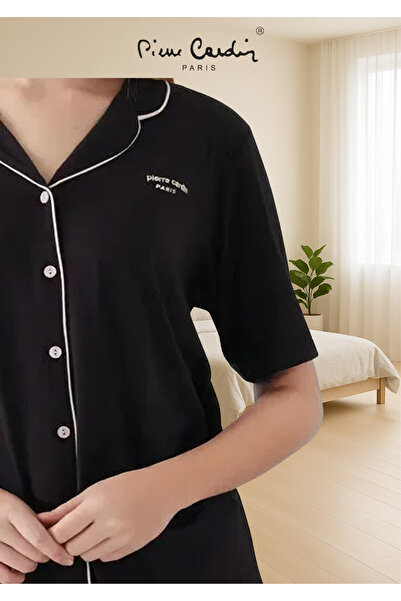 Pierre Cardin Women's Clothing Cotton & Modal Short Sleeve Shirt Pajama Set (Modal Shorts with Gift)