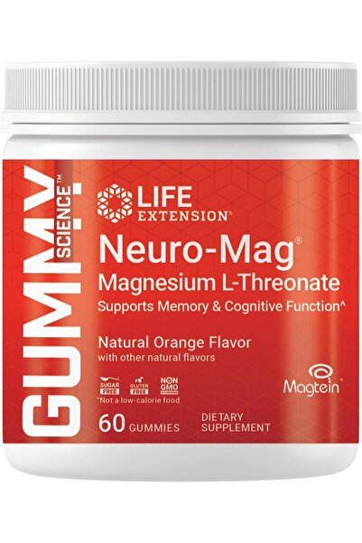 Life Extension Νευρο-Μαγ Μαγνήσιο L-Θρεονικό Συμπλήρωμα Gummy Science 60 ζελε...