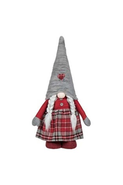 Silver Star Figurină decorativă de Crăciun în formă de gnom cu împletituri și...