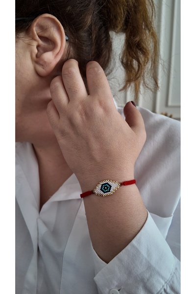 By Selen Suyolcu Miyuki Evil Eye Bead Bracelet