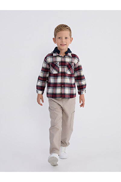 LC Waikiki Hooded Plaid Boys Shirt