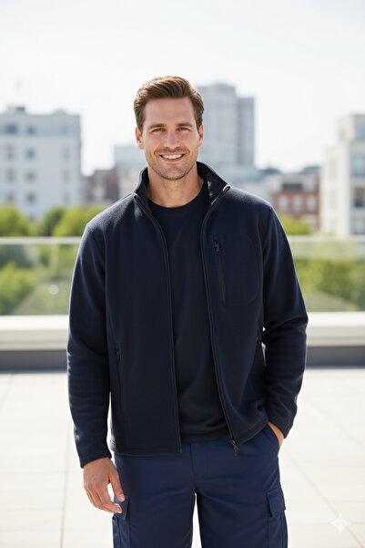 valedia Anti-Pilling Non-Pilling Standard Fit Full Zip Cold-Proof Fleece Jacket with 3 Pockets