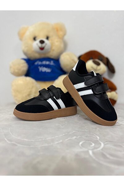 Parparastil MINISTEP Schwarz-weiß gestreifte Unisex-Sportschuhe für Kinder mi...