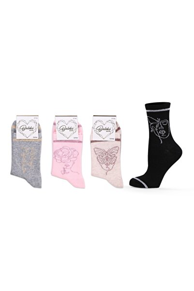 Gawzera جوارب قطنية من باليكس، 12 قطعة، جوارب ملونة منقوشة