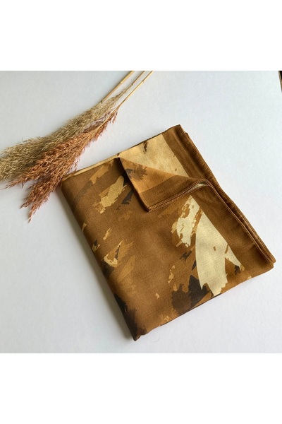 Modakaşmir Okyanus Desenli Pamuklu Şal