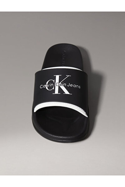 Calvin Klein Rubber Neoprene Monologo Slide