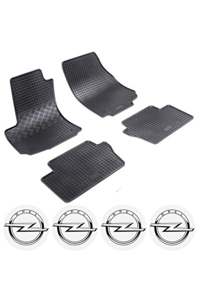 Rigum Set covorașe cauciuc Opel Zafira B Van (05.2005-2014) cu 4 autocolante ...
