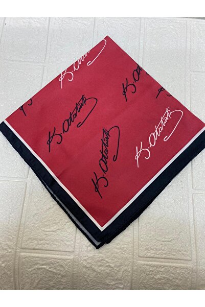 sema aksesuar Unisex Atatürk Signed Scarf - Official Ceremony April 23, October 29, May 19