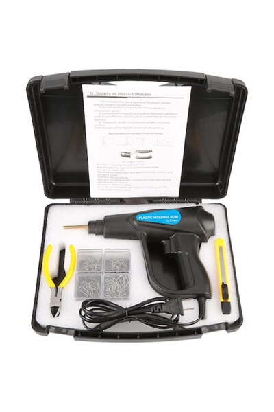 LinePartsBim Kit complet pistol de sudură plastic 70W / Reparații profesionale plastic, 200 capse incluse