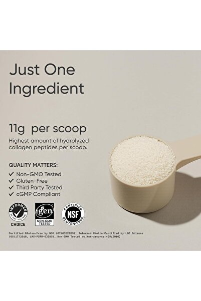 Sports Research Collagen Peptides Powder, Unflavored, 16 oz