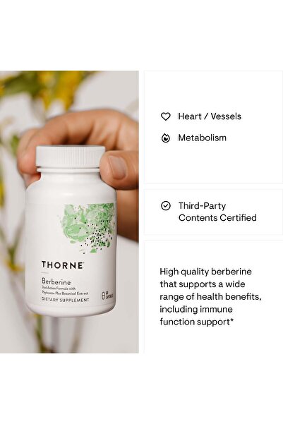Thorne بربارين - تركيبة مزدوجة المفعول مع فايتوسوم بلس - 60 كبسولة (30 حصة)
